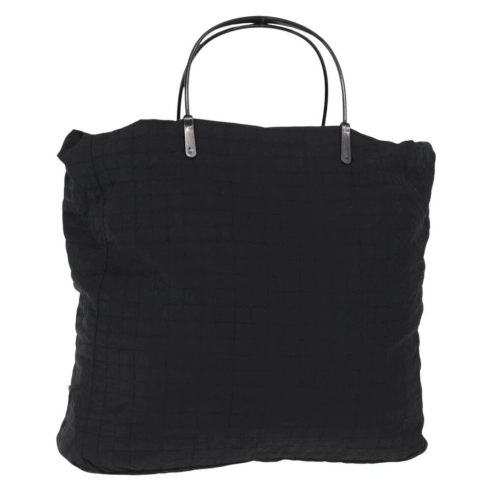 PRADA Hand Bag Nylon Black Silver Auth ka079 - Picture 1 of 16